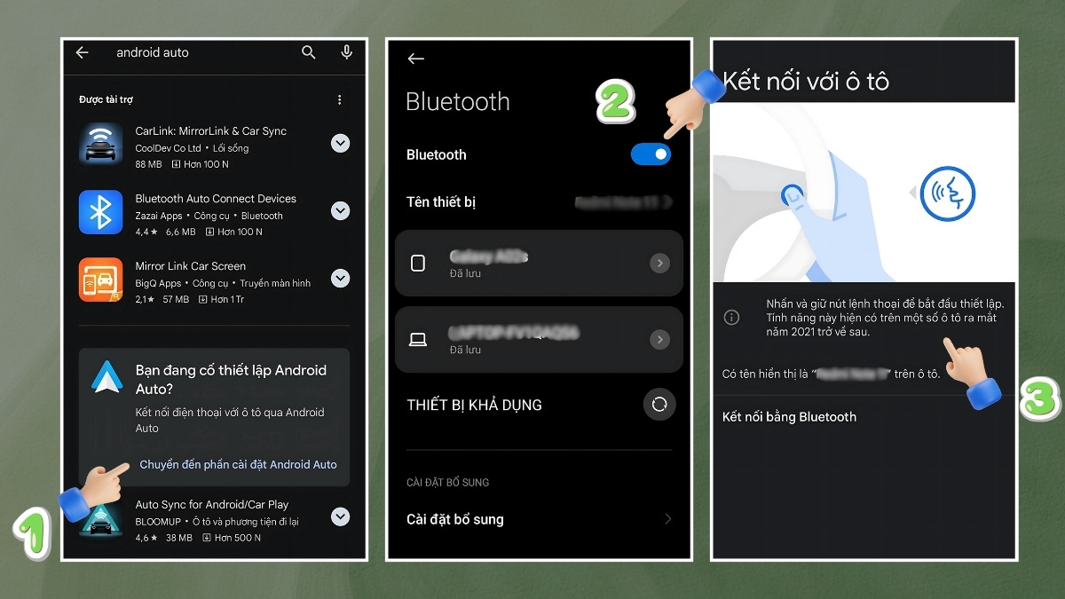 Cách kết nối Android Auto bằng Bluetooth