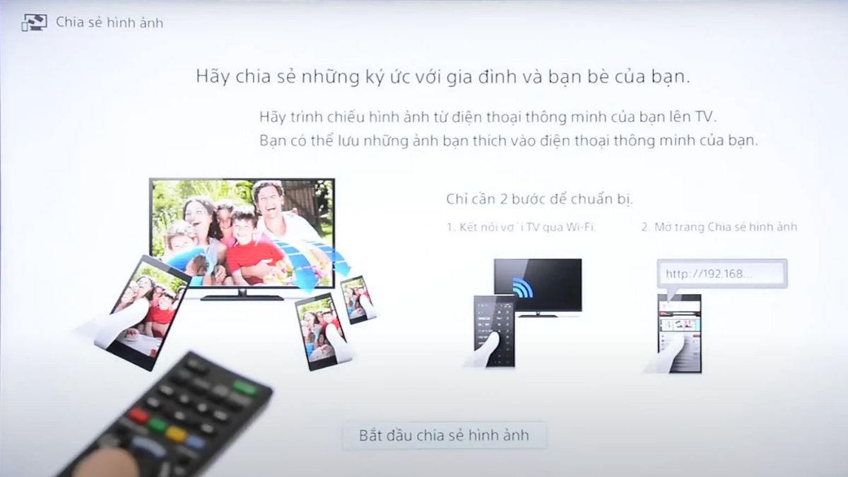 Kết nối điện thoại Android với tivi bằng Photo Share - Bước 3
