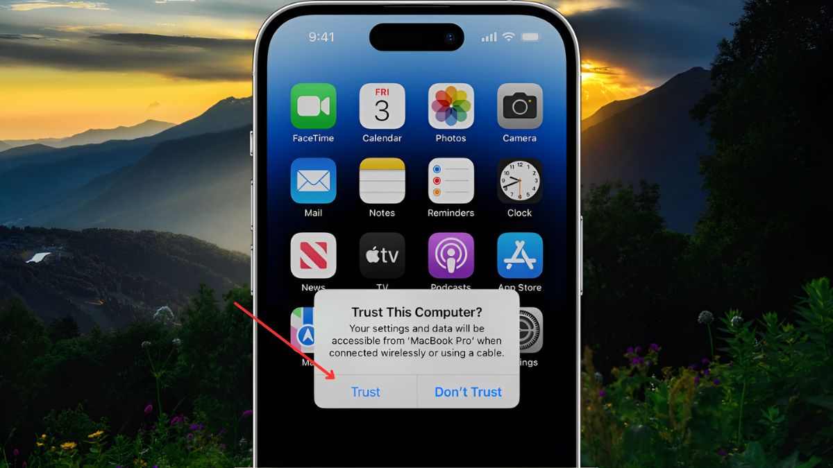Lỗi iPhone không xuất hiện trong Finder trên Macbook