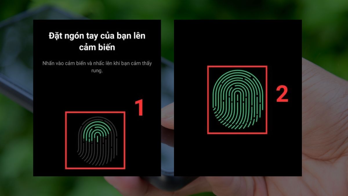 Mở khoán màn hình chính OPPO bằng vân tay - Bước 2