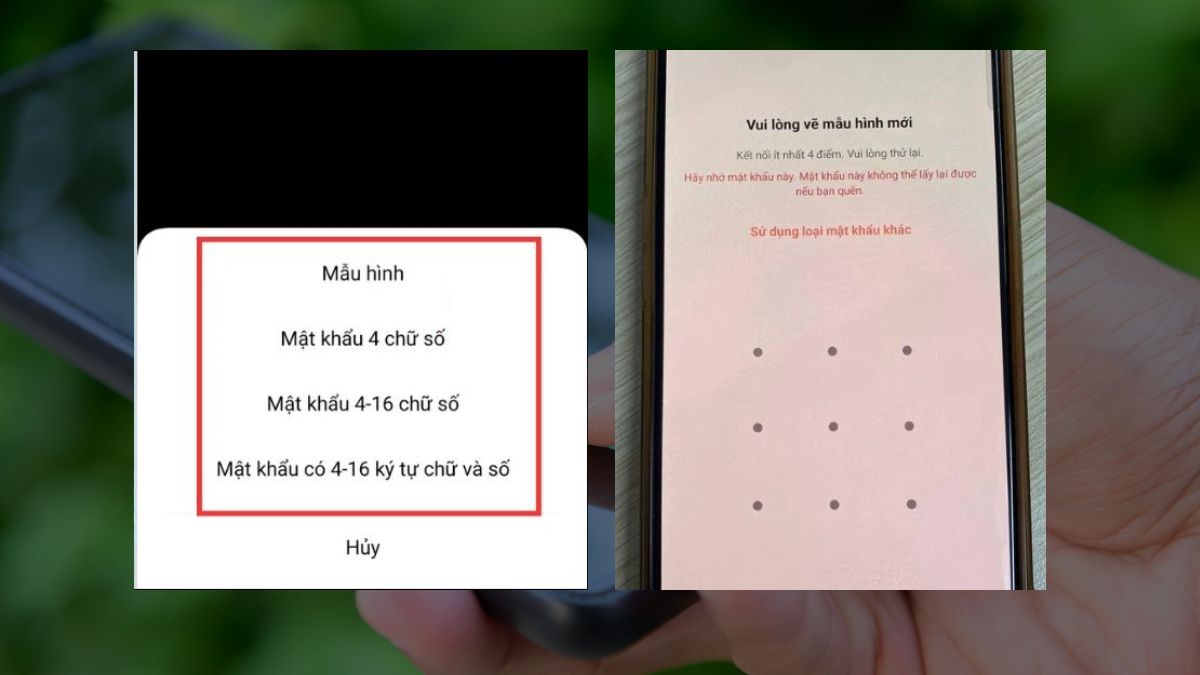 Mở khóa màn hình OPPO bằng mật khẩu - Bước 2