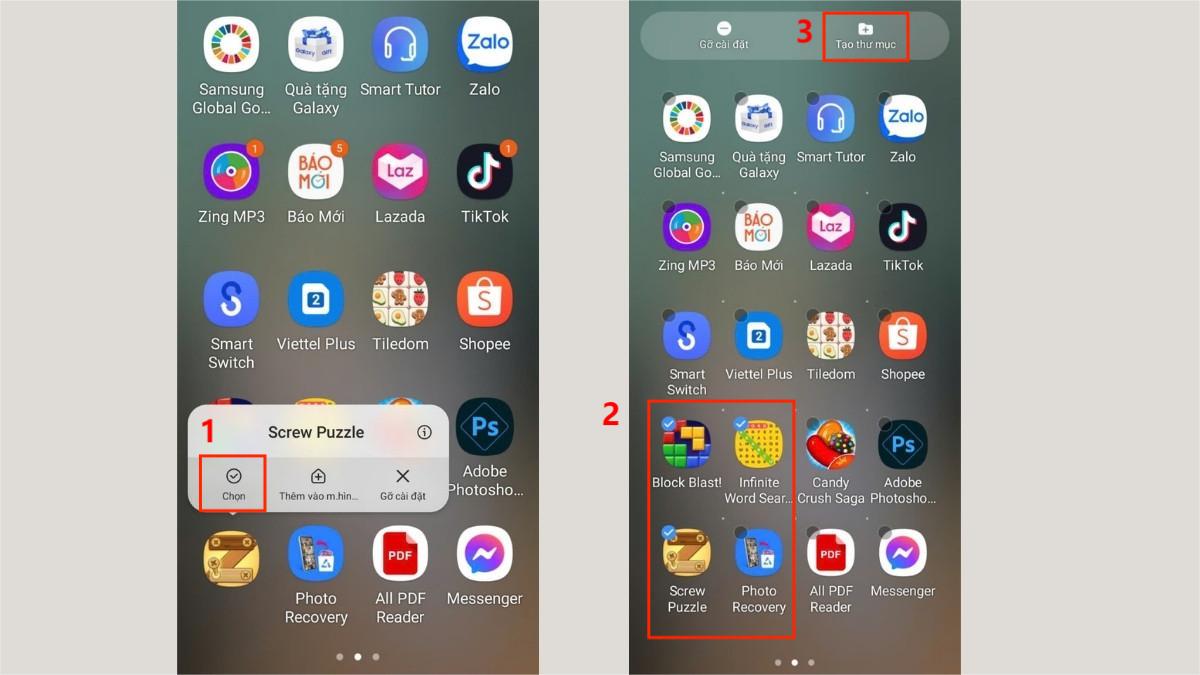 Cách sắp xếp và quản lý icon trên điện thoại Android