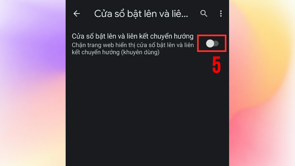 Tắt pop-up trên ứng dụng Samsung - Bước 3