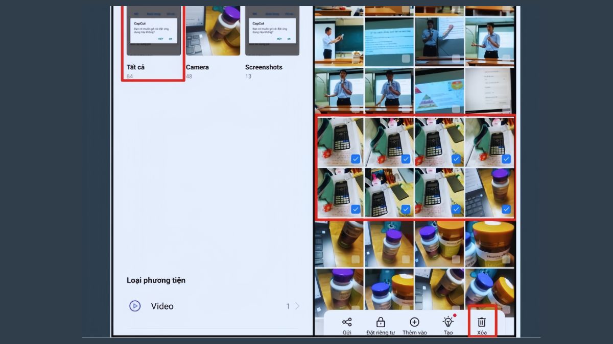 Xóa ảnh và video trùng lặp trên điện thoại - Bước 1