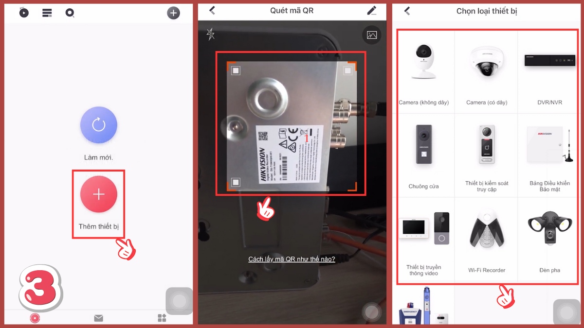 Cách thêm camera Ezviz vào app Hik-Connect - bước 3