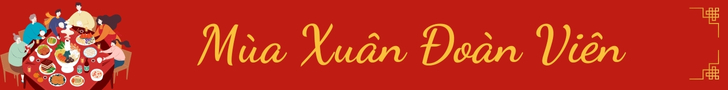 Băng rôn chúc mừng năm mới với hinh ảnh gia đình sum vầy