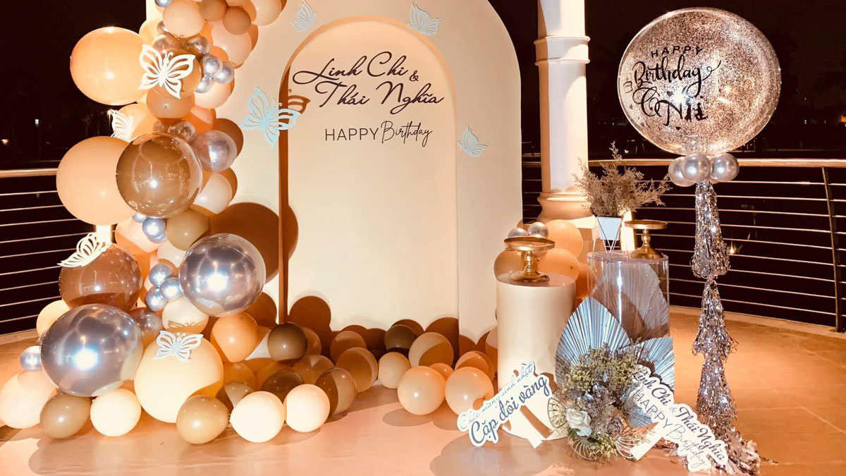 Backdrop Sinh Nhật Linh Chi & Thái Nghĩa