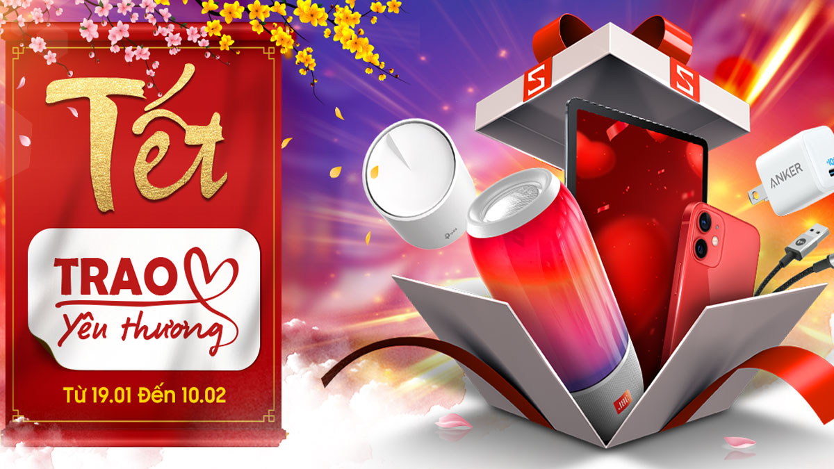 Banner tết đẹp thông báo ngày sale tết