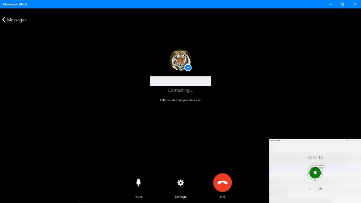 Ghi âm cuộc gọi Messenger trên máy tính bước 2