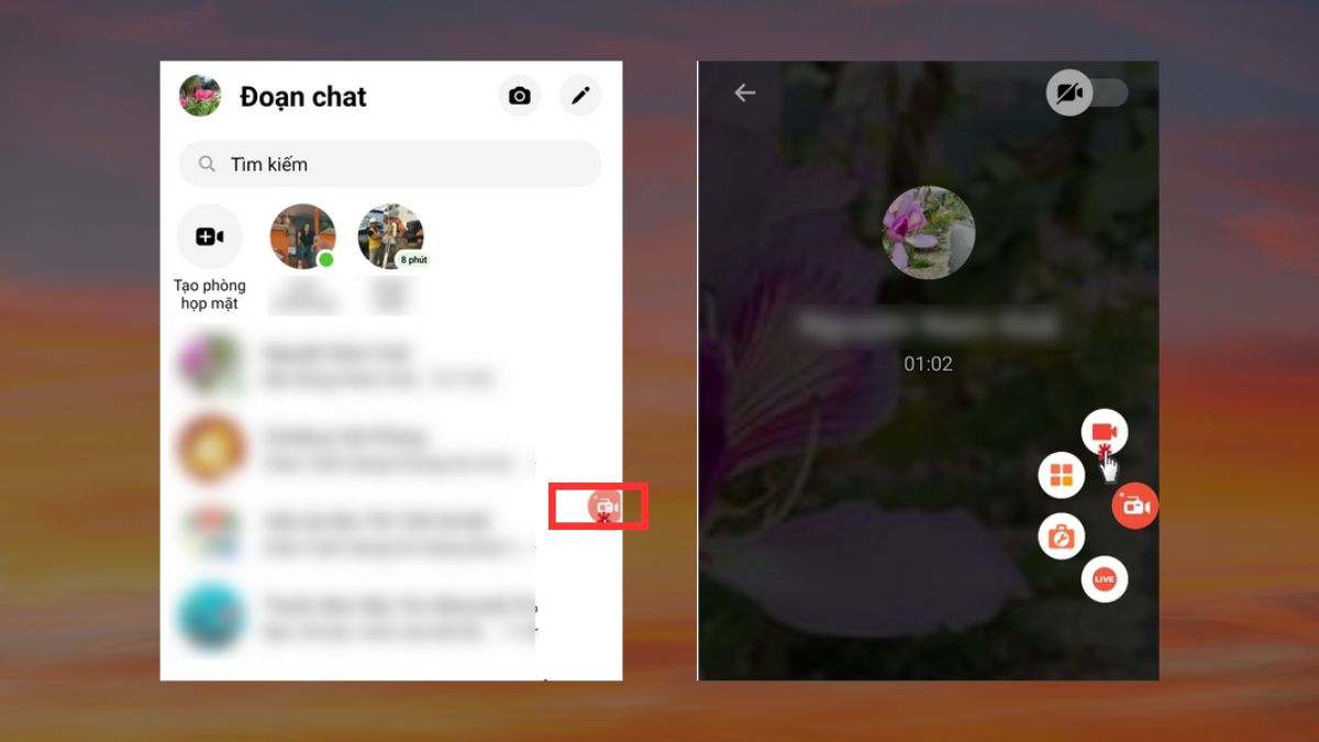 Cách ghi âm cuộc gọi Messenger trên điện thoại bước 3