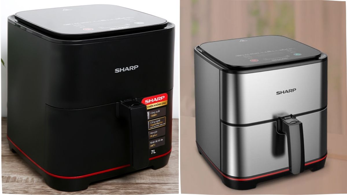 So sánh các loại nồi chiên không dầu Sharp 7 lít