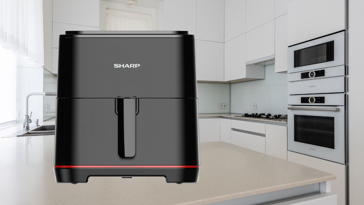 Nồi chiên không dầu Sharp của nước nào? Thiết kế hiện đại nhỏ gọn