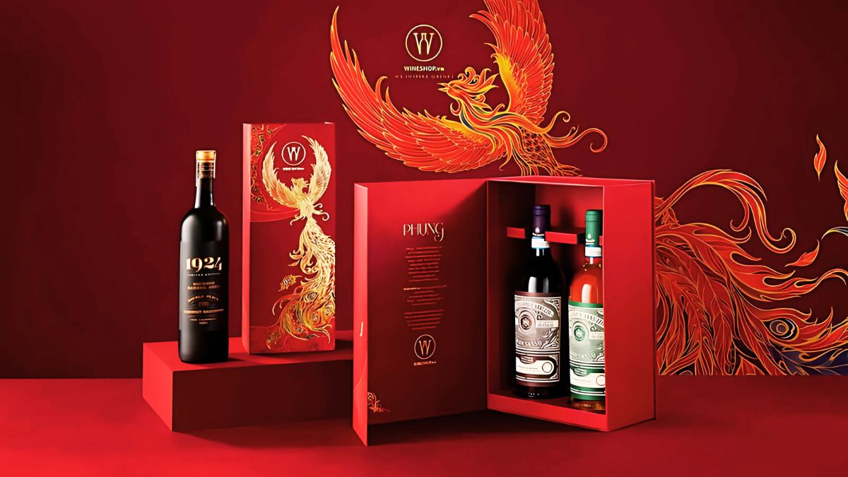 Rượu vang ngon trong set quà tết đặc biệt