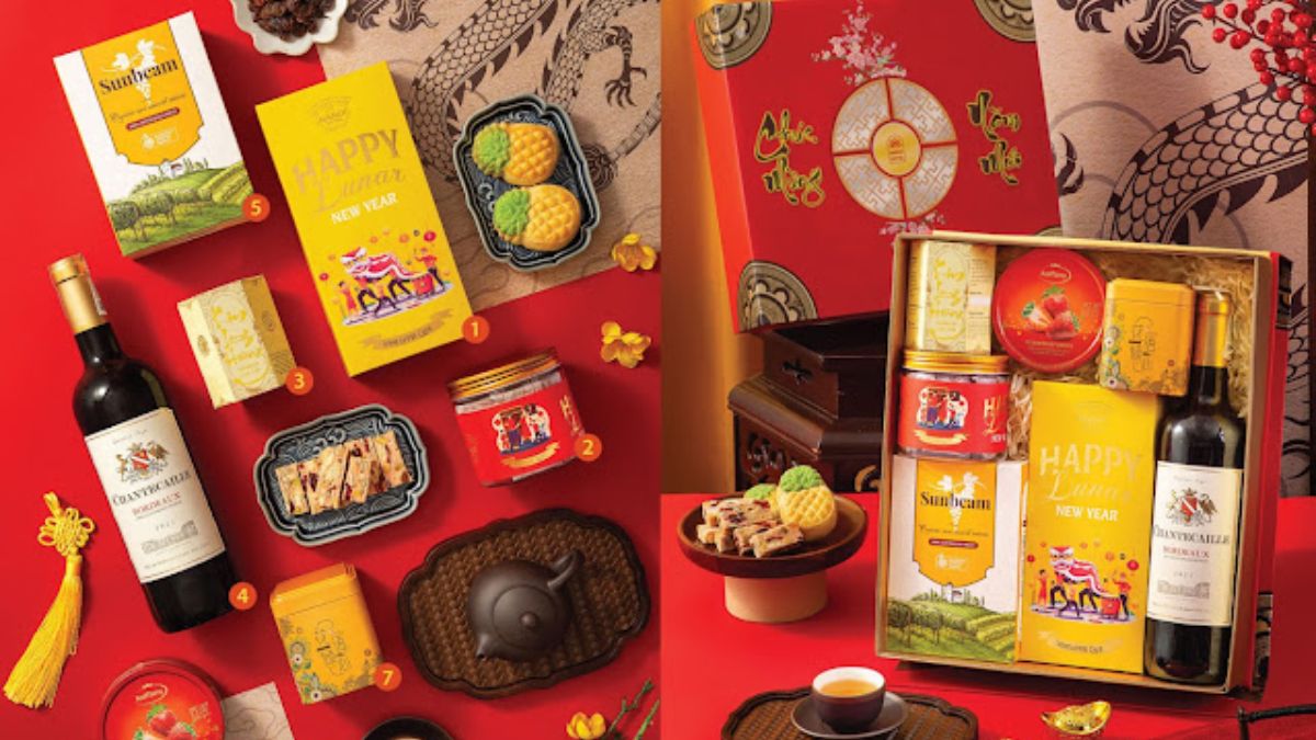 Set quà tết khách sạn 5 sao được trang trí ấn tượng