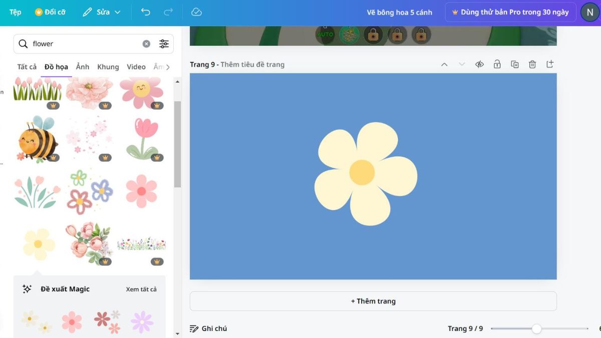 Một số công cụ vẽ bông hoa 5 cánh ứng dụng trên máy tính