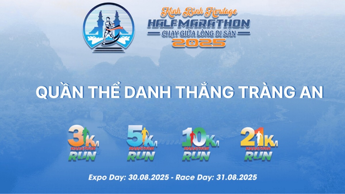 Thời gian và địa điểm tổ chức giải chạy Ninh Bình Heritage Half Marathon 2025
