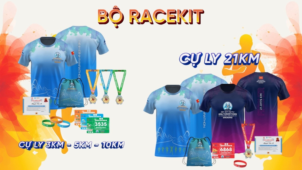 Quyền lợi VĐV giải chạy Ninh Bình Heritage Half Marathon 2025