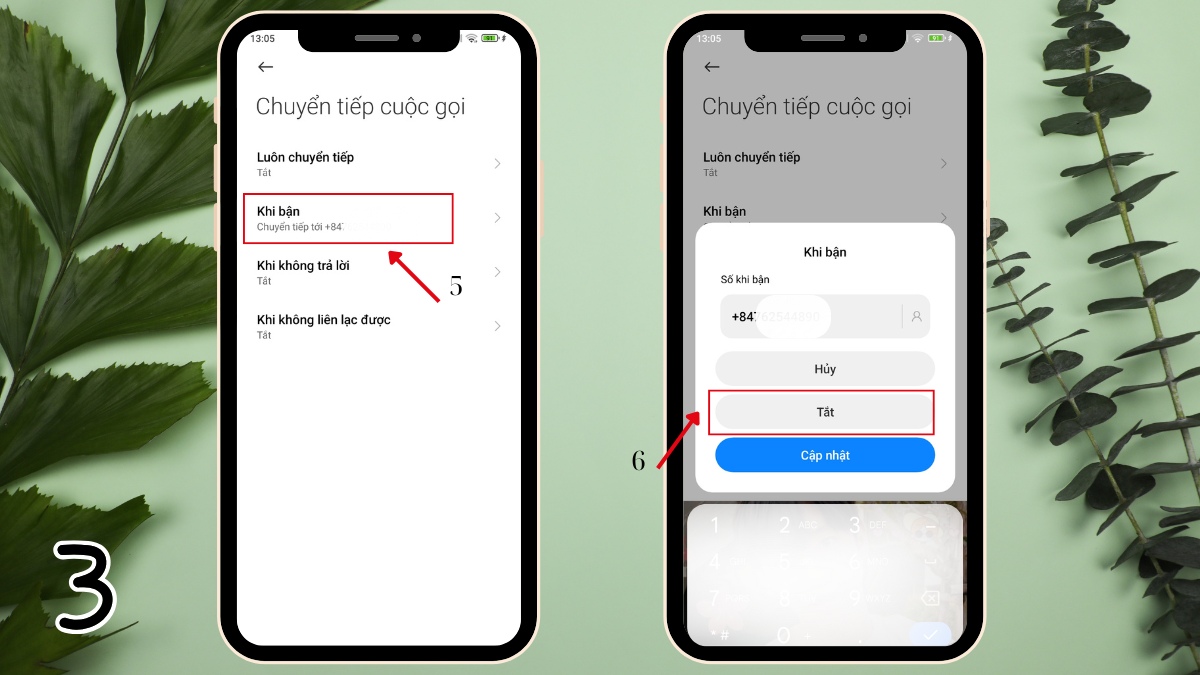 Huỷ chuyển tiếp cuộc gọi MobiFone trên Android - Bước 3