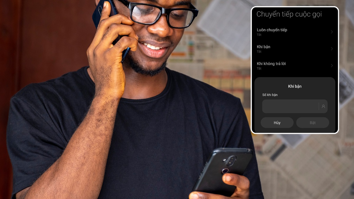 Chuyển tiếp cuộc gọi MobiFone khi máy bận