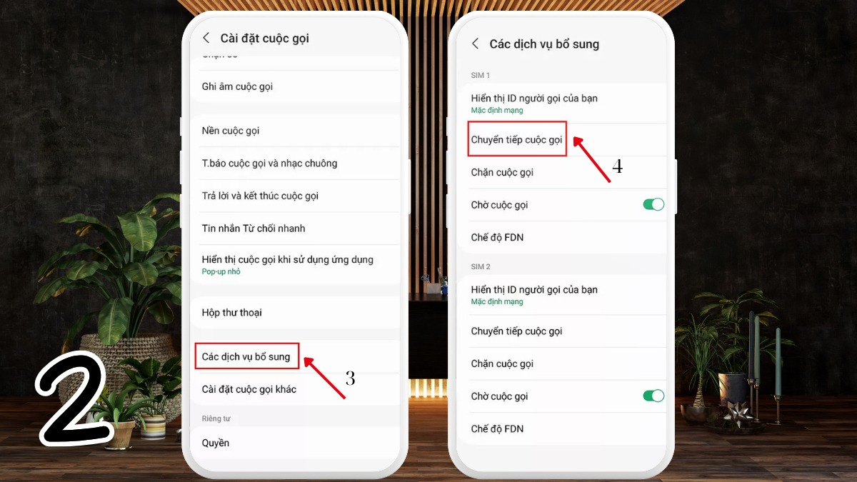 Chuyển tiếp cuộc gọi MobiFone trên Android - Bước 2