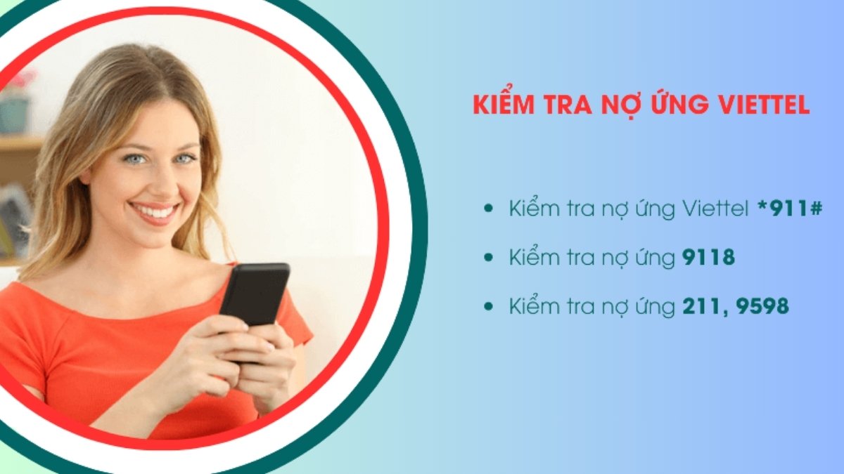 Kiểm tra nợ ứng tiền Viettel qua SMS