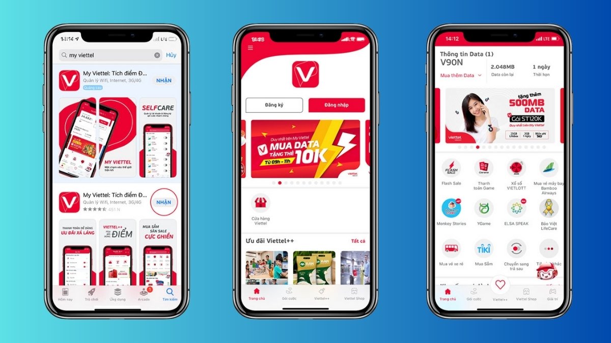 Kiểm tra nợ ứng tiền Viettel qua My Viettel