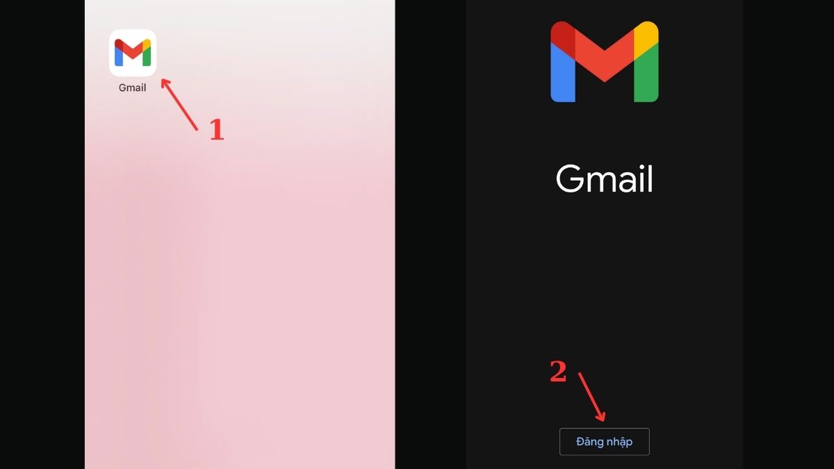 Vào ứng dụng Gmail