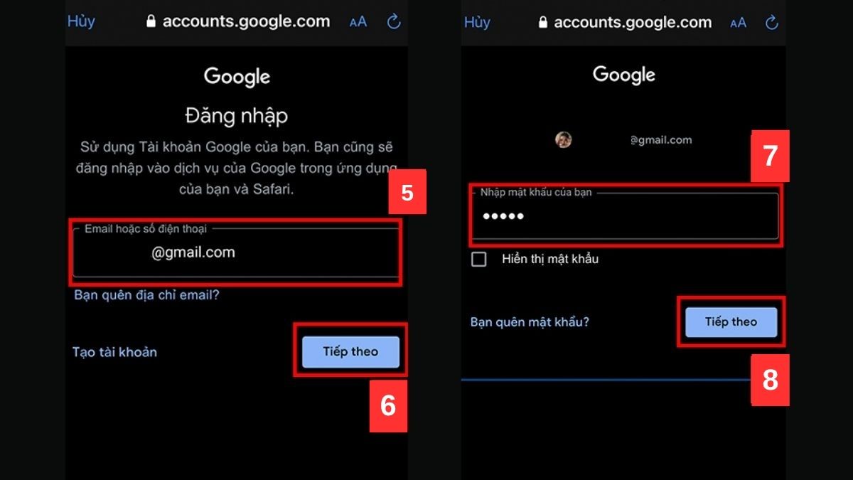 Đăng nhập Gmail