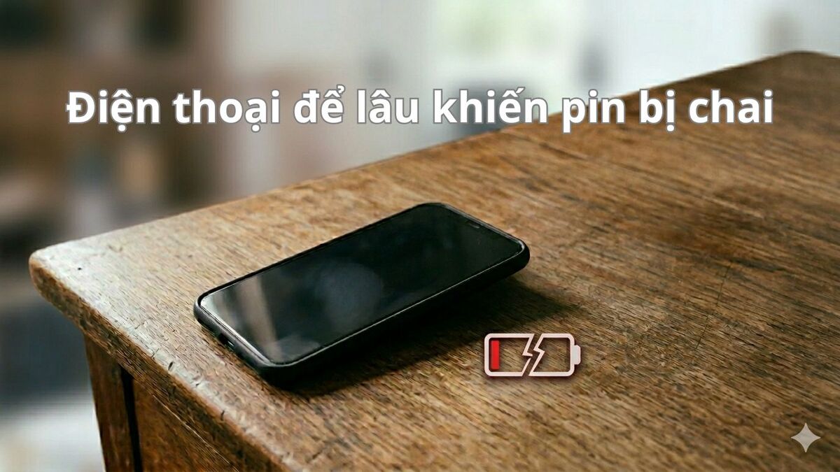 Điện thoại lâu không sử dụng bị chai pin