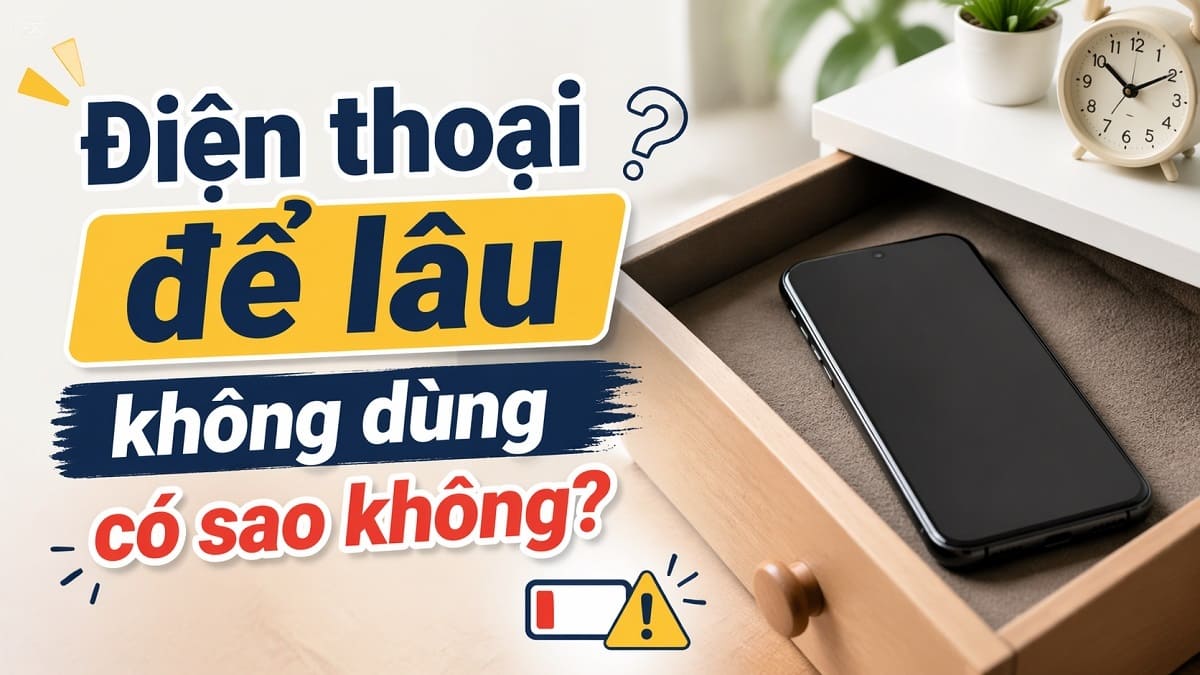 Điện thoại để lâu không dùng có sao không? Cách bảo quản đúng