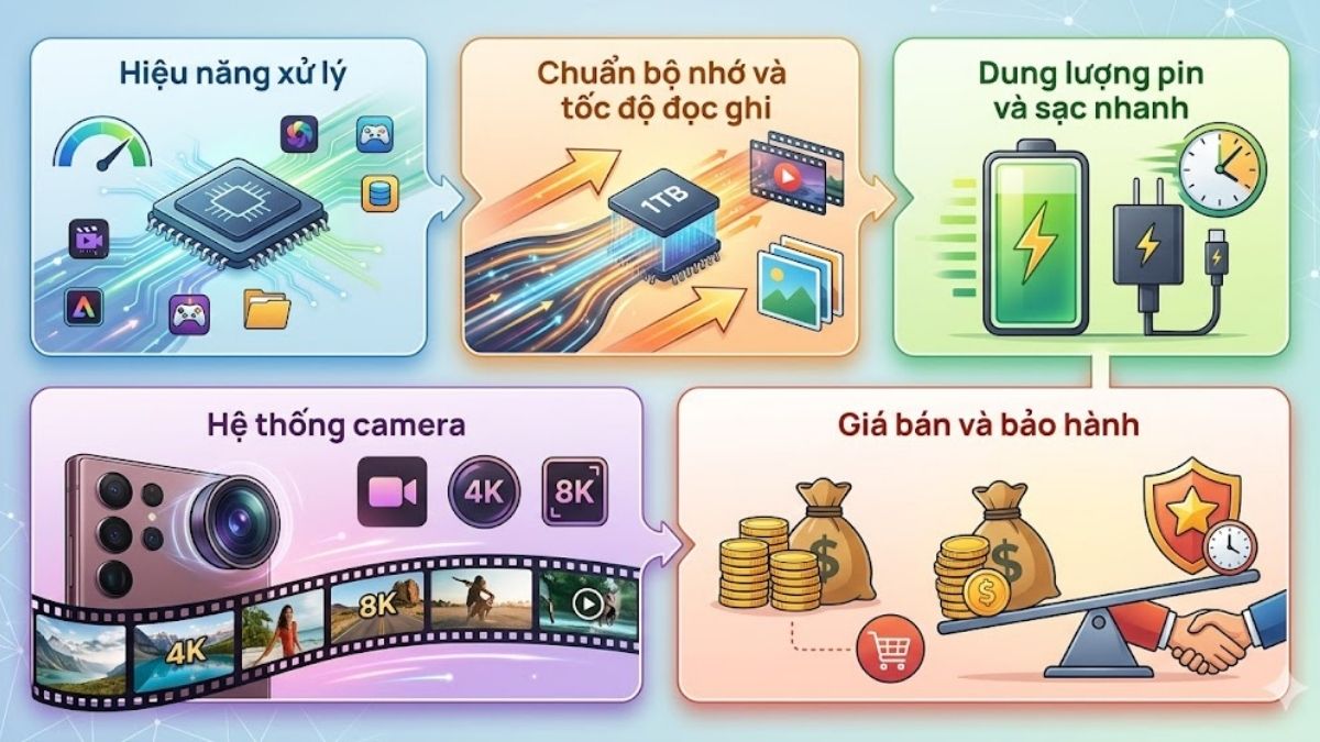 Chọn điện thoại 1TB dựa vào nhiều tiêu chí