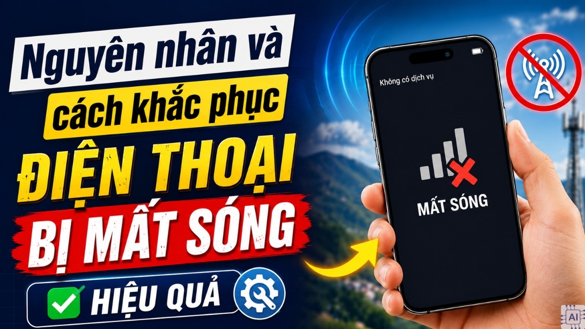 Nguyên nhân và cách khắc phục điện thoại bị mất sóng hiệu quả