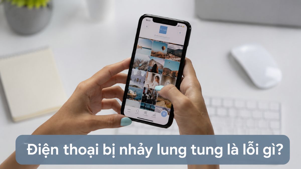 Điện thoại bị nhảy lung tung là hiện tượng cảm ứng trên màn hình hoạt động không theo điều khiển