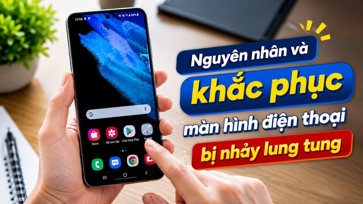 Nguyên nhân và khắc phục màn hình điện thoại bị nhảy lung tung