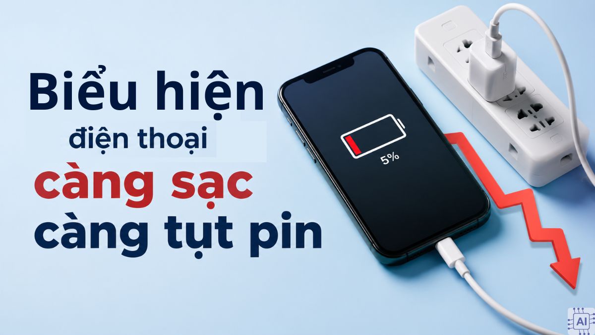 Biểu hiện dễ nhận biết khi pin có vấn đề