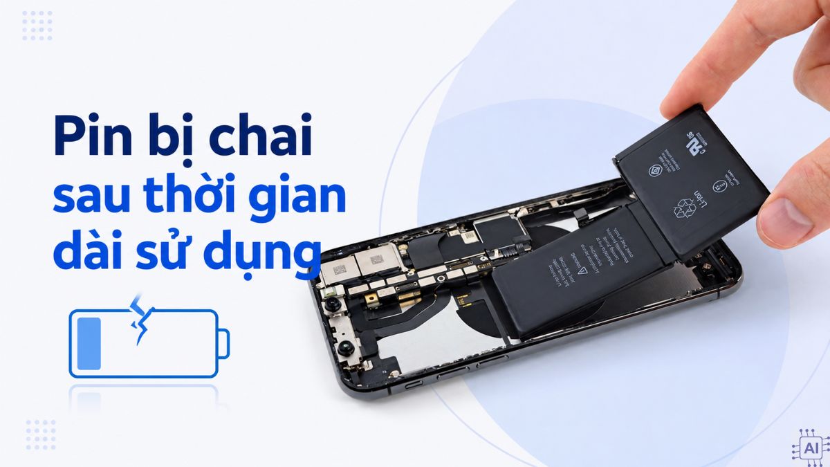 Pin chai sau thời gian dài sử dụng