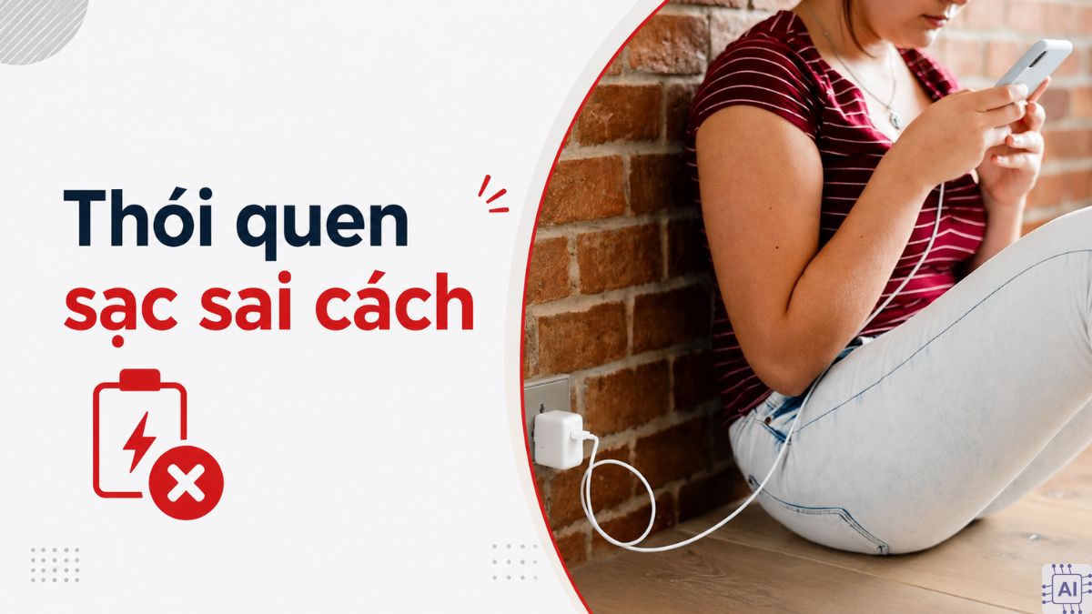 Thói quen sạc sai cách