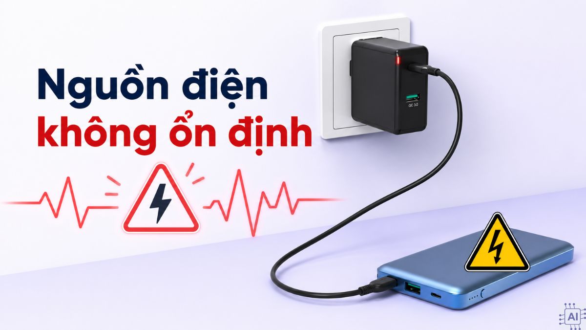 Nguồn điện không ổn định