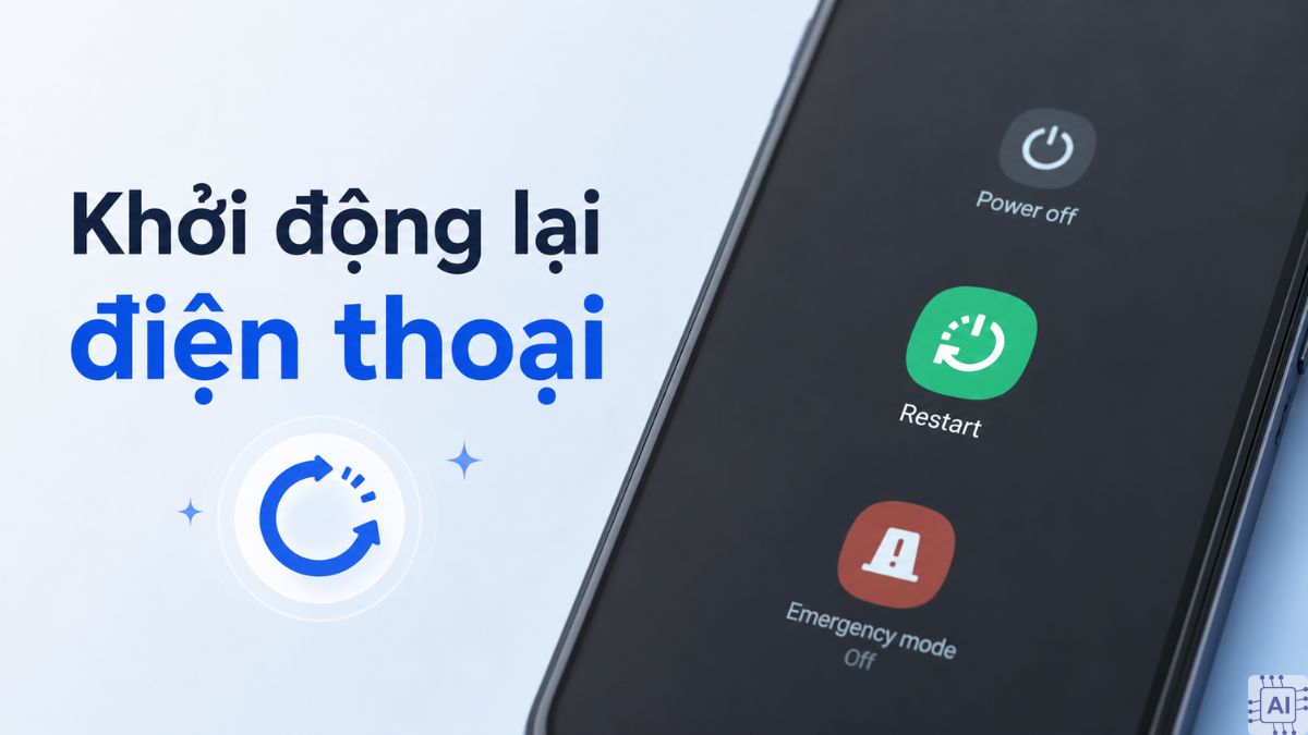 Khởi động lại điện thoại