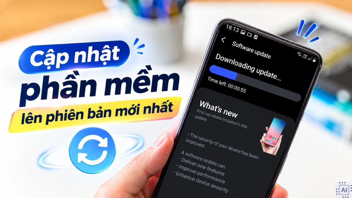 Cập nhật phần mềm lên phiên bản mới nhất