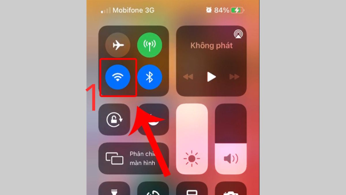 Truy cập WiFI để xem danh sách các mạng khả dụng