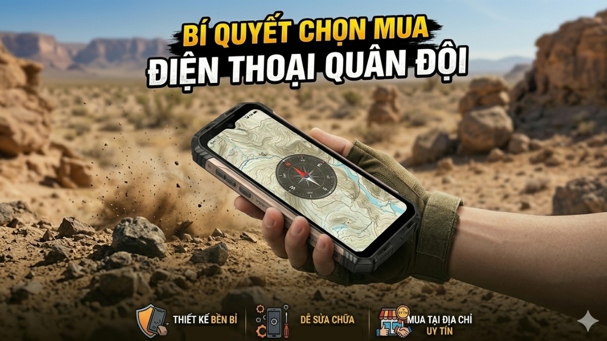 Kinh nghiệm mua điện thoại bền chuẩn quân đội