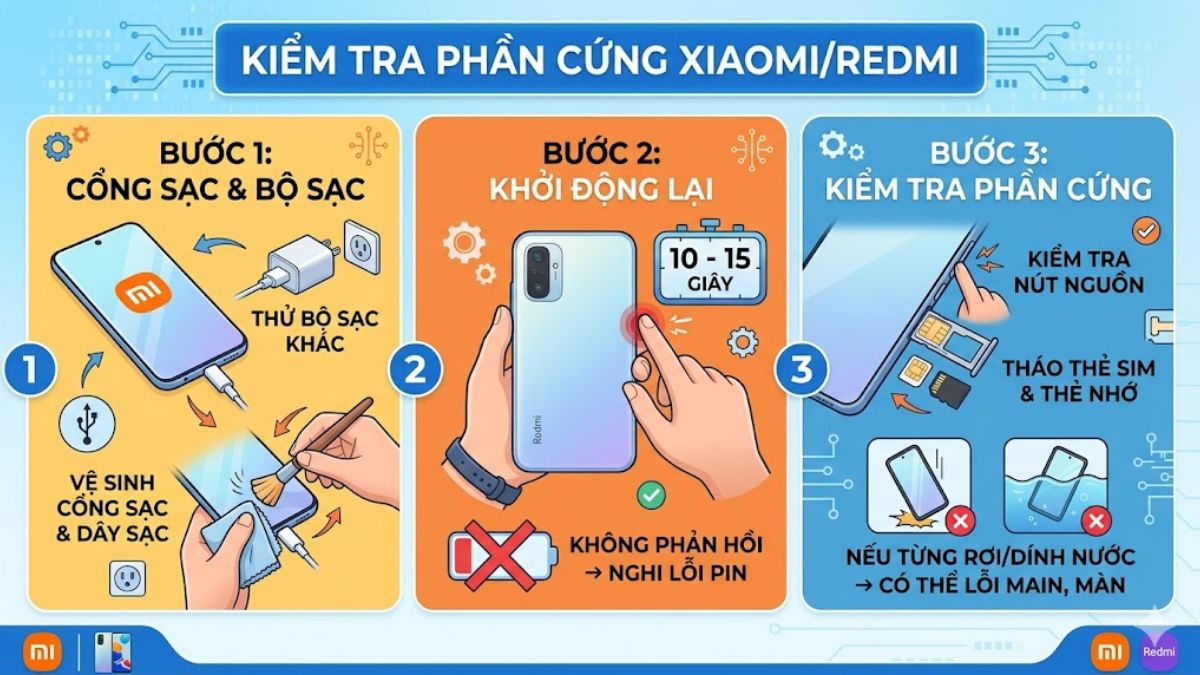 Kiểm tra phần cứng điện thoại Xiaomi