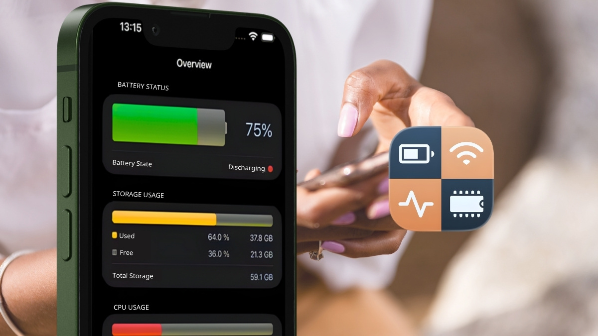Giao diện ứng dụng System Status: HW Monitor