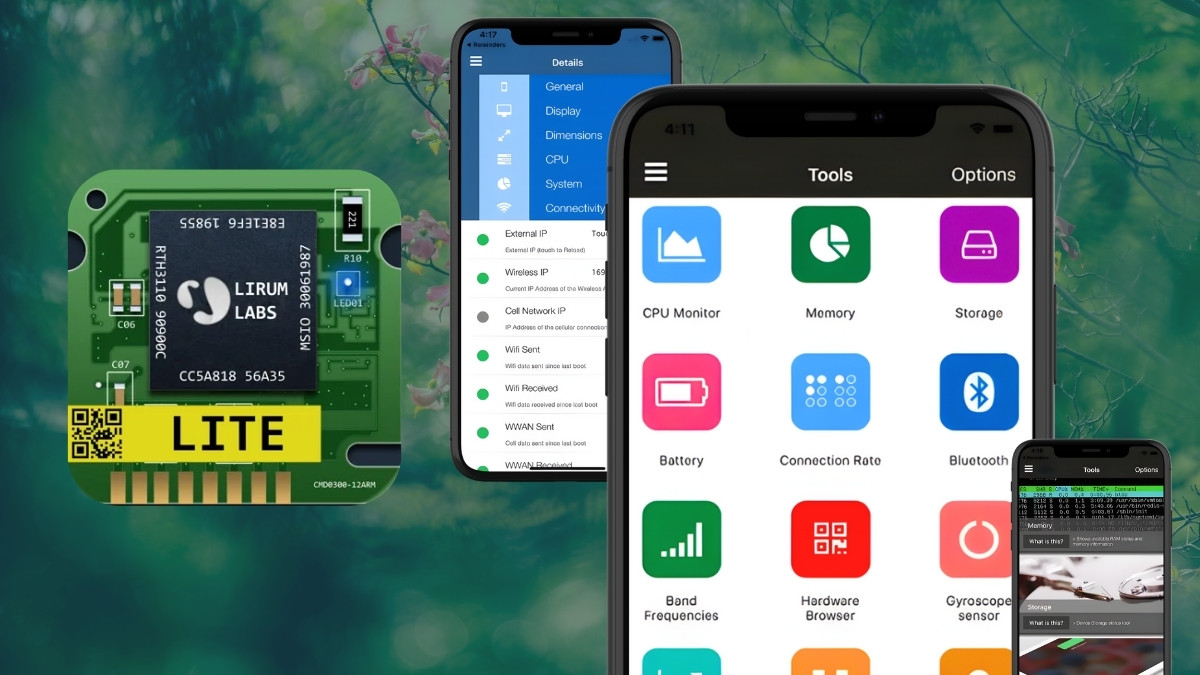 Ứng dụng làm mát điện thoại Lirum Device Info Lite