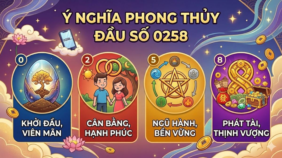 Ý nghĩa phong thủy của dãy 0258