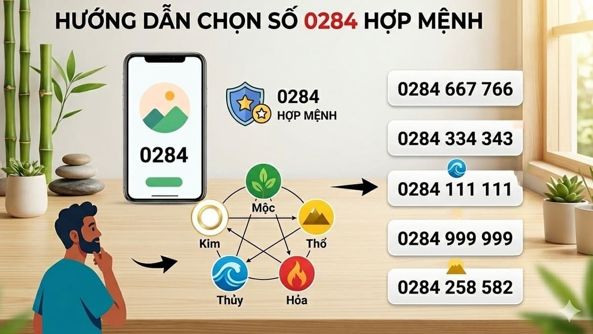 Hướng dẫn chọn đầu số 0284 theo tuổi