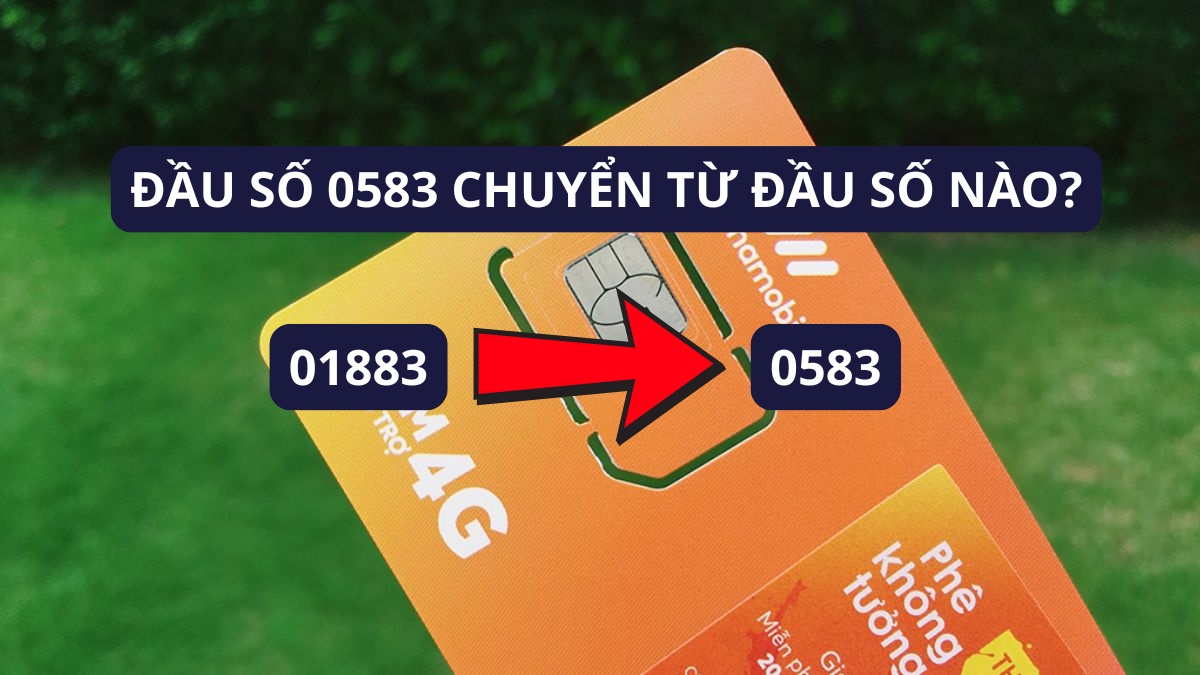 0583 là đầu số của nhà mạng Vietnamobile