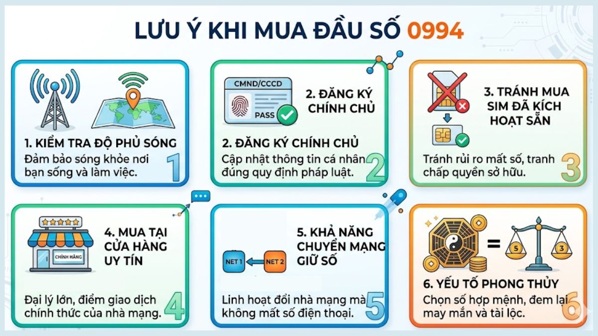 Lưu ý khi mua đầu số 0994