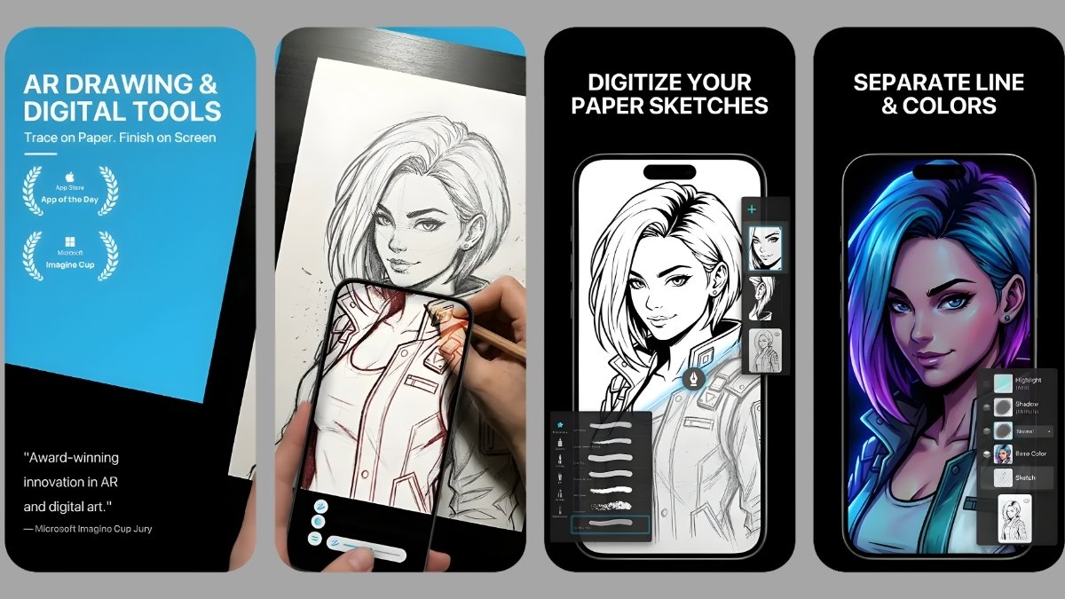 Ứng dụng vẽ PainterAR: Art Trace Drawing